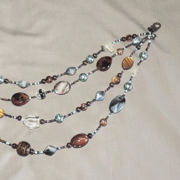 Cookie Lee 4-strand statement necklace - Picture 3 of 7